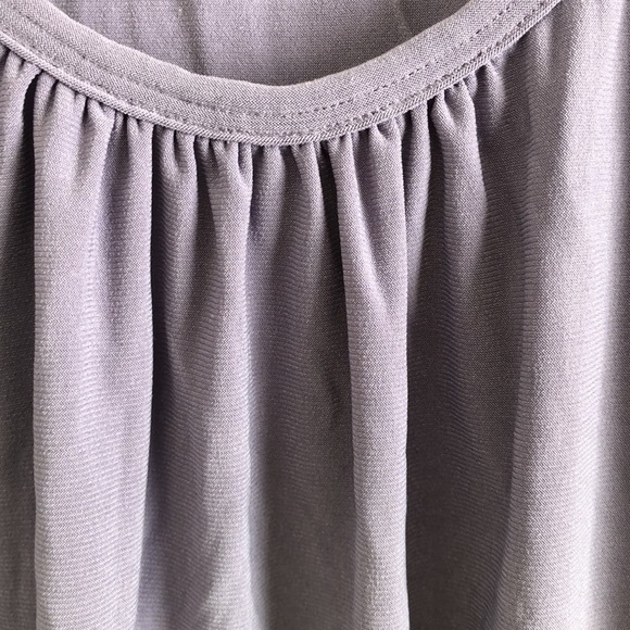 ROBERT Lewis Purple Blouse Size Large T241 - Picture 4 of 7